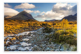 Poster Herbstlandschaft auf der Isle of Skye, Schottland - Moqui, Daniela Beyer