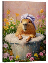 Leinwandbild Badezeit