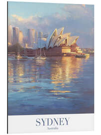 Magnettafel Sydney Retro Reisekunst