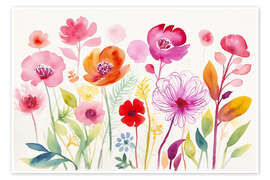 Poster Wunderliche Mittsommer-Wildblumen