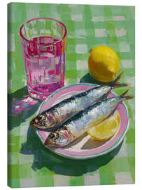 Leinwandbild Frische Sardinen