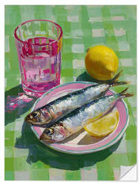 Wandsticker Frische Sardinen