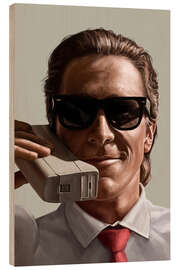 Holzbild American Psycho, Patrick Bateman