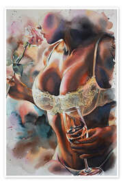 Poster Champagne Dream - EllectraArt