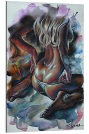 Tableau en aluminium Caramel - EllectraArt