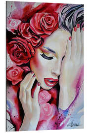 Alubild Ruby Red Roses - EllectraArt