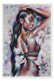 Poster White Orchids