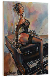 Holzbild Heartstrings II - EllectraArt