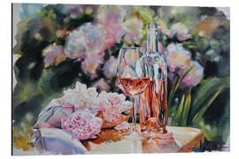 Magnettafel Rosa Pfingstrosen