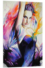 Hartschaumbild Black Swan