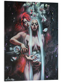 Acrylglasbild Rot und Weiß