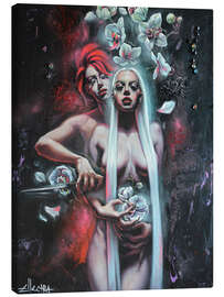 Leinwandbild Rot und Weiß