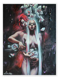 Poster Rot und Weiß