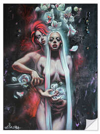 Wandsticker Rot und Weiß