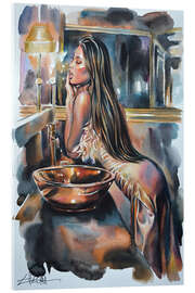 Acrylglasbild Lippenstift