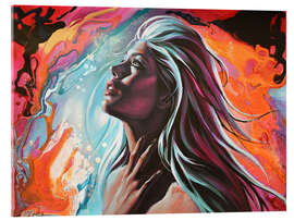 Acrylglasbild Frozen Flame - EllectraArt