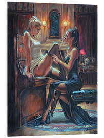 Acrylglasbild Frauen am Piano