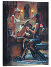 Leinwandbild Frauen am Piano