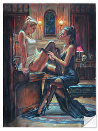 Wandsticker Frauen am Piano