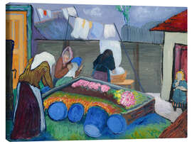 Leinwandbild Wäscherinnen, 1909 - Marianne von Werefkin