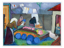 Poster Wäscherinnen, 1909 - Marianne von Werefkin