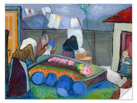 Wandsticker Wäscherinnen, 1909 - Marianne von Werefkin