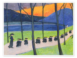 Poster Herbst (Schule), 1907 - Marianne von Werefkin