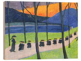 Holzbild Herbst (Schule), 1907 - Marianne von Werefkin