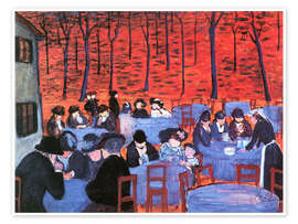 Wandbild Biergarten - Marianne von Werefkin