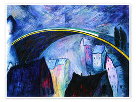 Wandbild Wirbelnder Schnee - Marianne von Werefkin