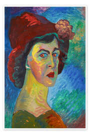 Wandbild Selbstbildnis - Marianne von Werefkin