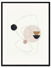 Gerahmter Kunstdruck Abstrakte Minimal Art