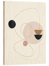 Holzbild Abstrakte Minimal Art