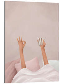 Magnettafel Kaffee im Bett