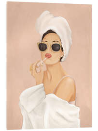 Acrylglasbild Morgenroutine