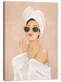 Leinwandbild Morgenroutine