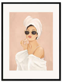 Gerahmter Kunstdruck Morgenroutine