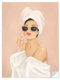 Wandsticker Morgenroutine