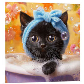 Alubild Kleine Süße beim Baden