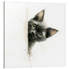 Alubild Süßes und entzückendes schwarzes Kätzchen - DejaReve