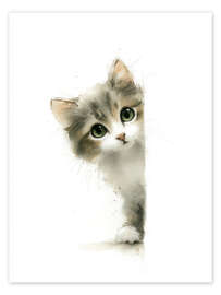 Wandbild Entzückendes Kätzchen - DejaReve