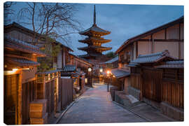 Leinwandbild Yasaka-Pagode in Kyoto, Japan