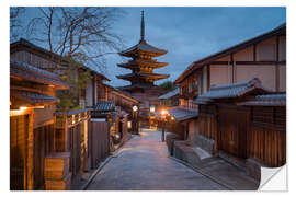 Wandsticker Yasaka-Pagode in Kyoto, Japan