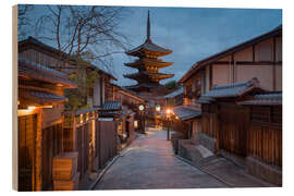Holzbild Yasaka-Pagode in Kyoto, Japan