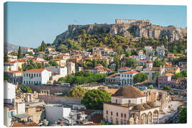 Leinwandbild Athener Altstadt und die Akropolis - George Pachantouris