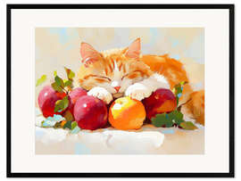 Gerahmter Kunstdruck Mittagsschlaf