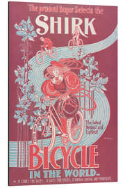 Tableau en aluminium The Prudent buyer selects the Shirk Bicycle - Vintage Advertising Collection
