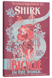 Leinwandbild The Prudent buyer selects the Shirk Bicycle - Vintage Advertising Collection