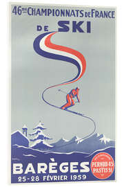 Acrylglasbild 46. Französische Skimeisterschaften (Französisch)