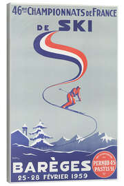 Leinwandbild 46. Französische Skimeisterschaften (Französisch)
